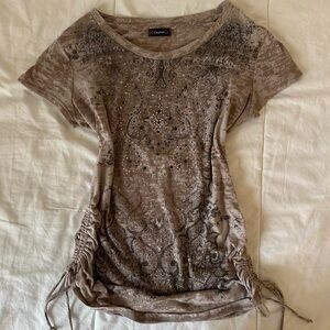 Y2K punk sparkly top